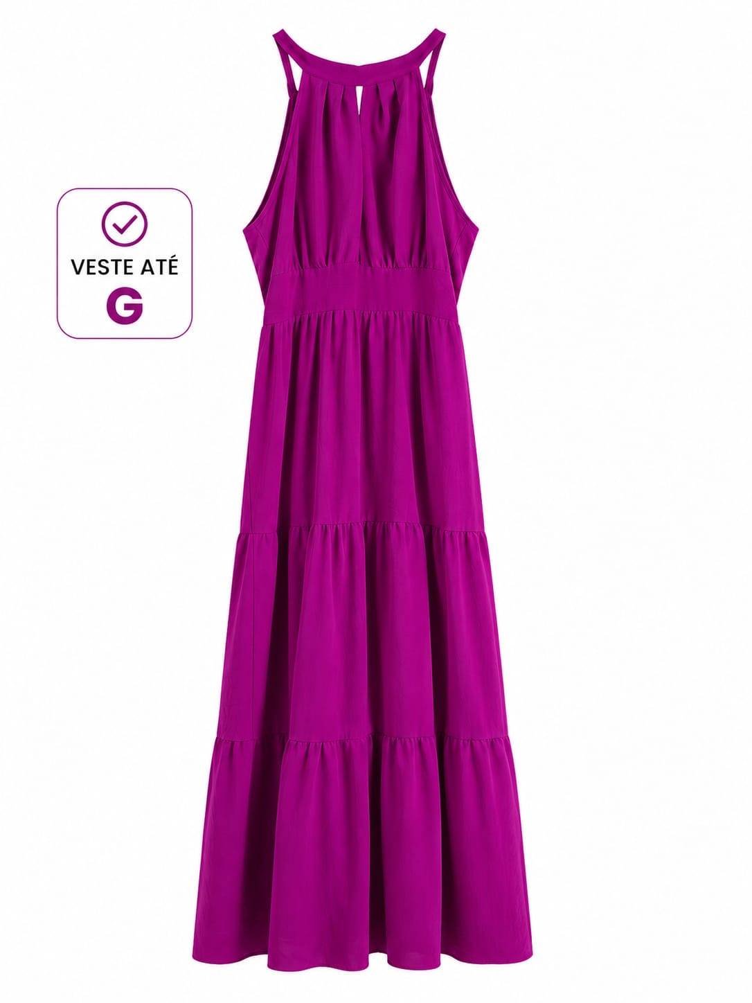 Vestido longo roxo